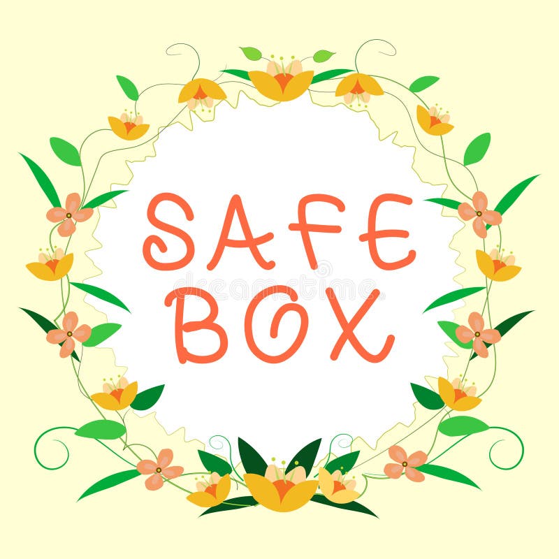 Conceptual Display Safe Box. Business Concept a Small Structure Where
