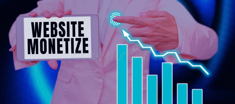 Conceptual display Website Monetize. Concept meaning ability generate a revenue thorough your Web site or blog. Handwriting text Website Monetize, Concept meaning ability generate a revenue thorough your Web site or blog