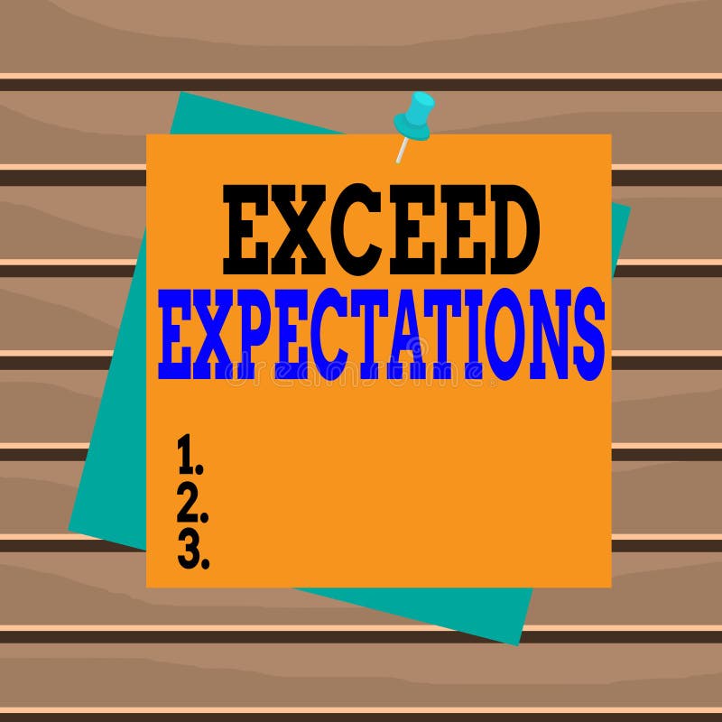 Exceed Expectations Stock Illustration Illustration Of Rise 54274110