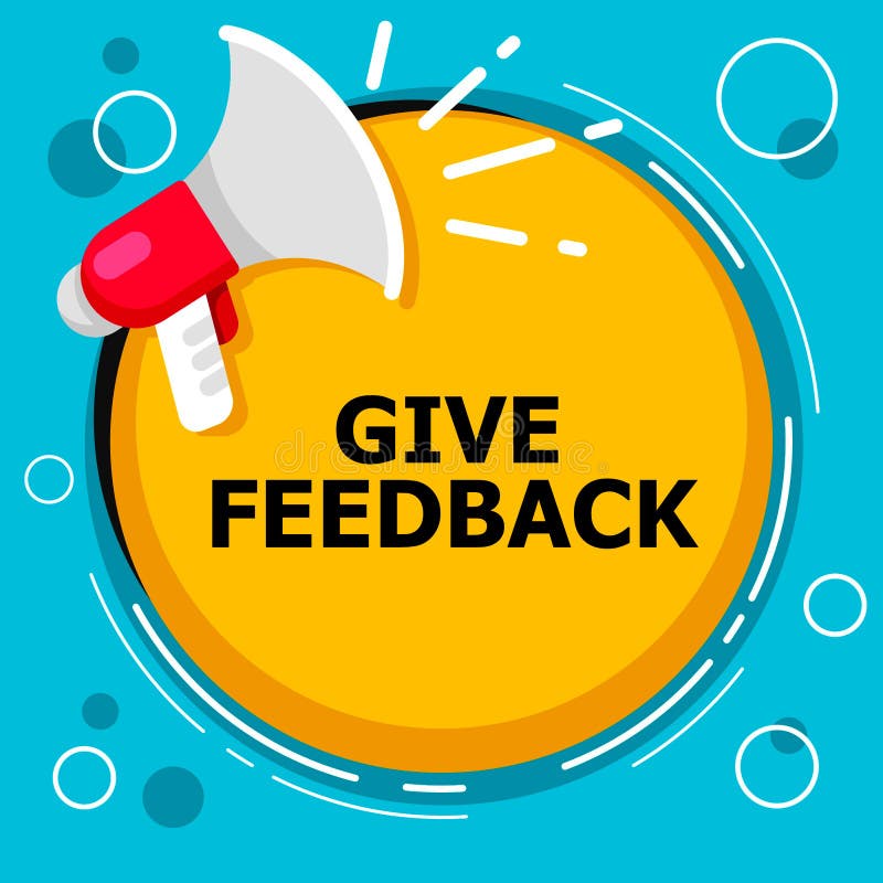 Conceptual hand writing showing give feedback. Business photo text asking someone tell me about himself Share experience Sy royalty free illustration