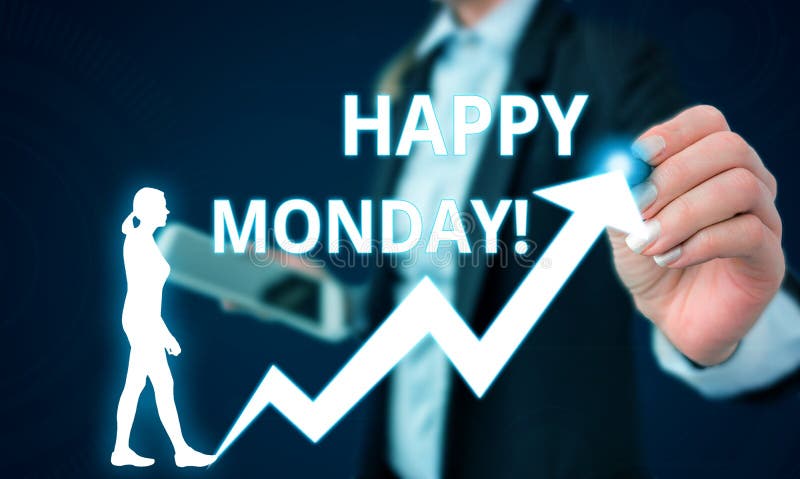 Conceptual Hand Writing Showing Happy Monday. Business Photo Text ...