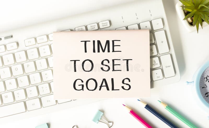 Conceptual hand writing showing Set Smart Goals. Business photo text list to clarify your ideas focus efforts stock images