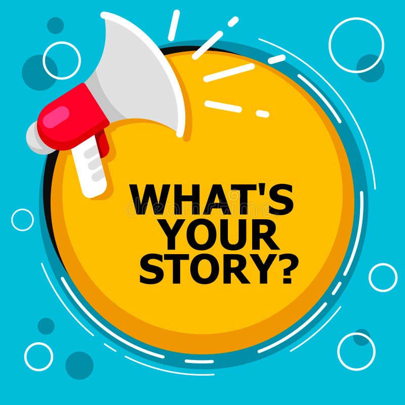 Conceptual hand writing showing What s is Your Story. Business photo text asking someone tell me about himself Share experience Sy royalty free illustration
