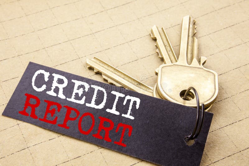 Conceptual hand writing text caption showing Credit Report. Business concept for Finance Score Check written on note paper attache vector illustration