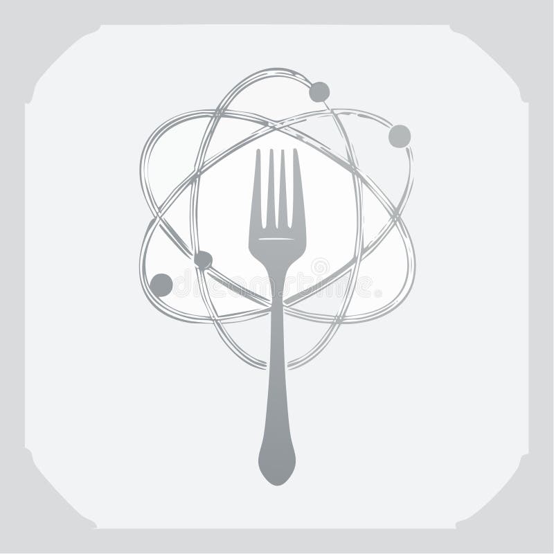 Conceptual Icon of Food Science and Nutrition stock illustration