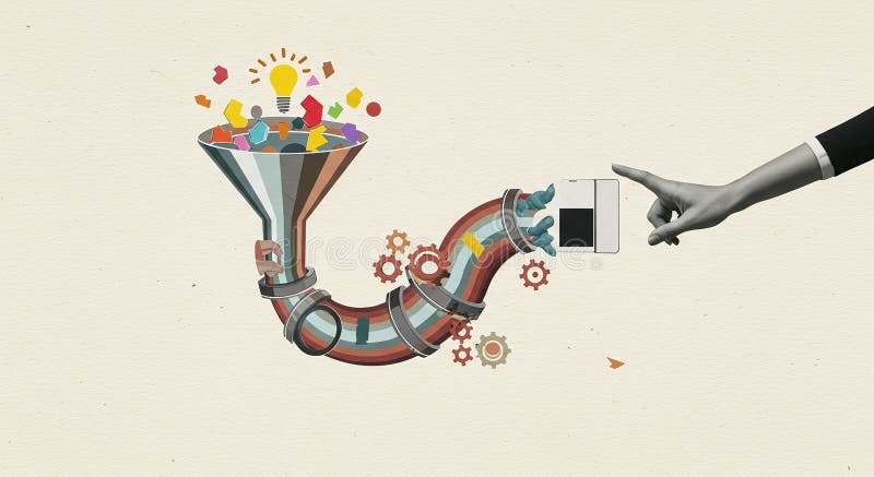 Idea Generation and Processing Concept vector illustration