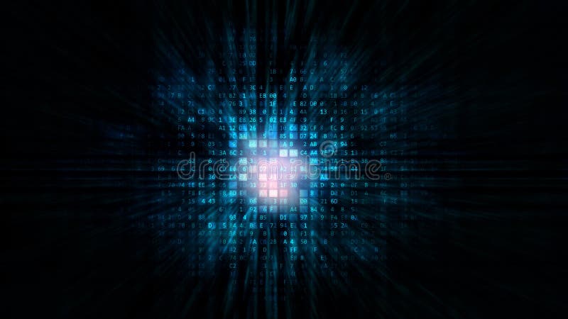 Internet Data Screen concept stock illustration