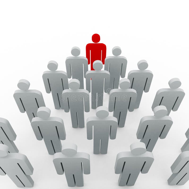 Conceptual image of teamwork vector illustration