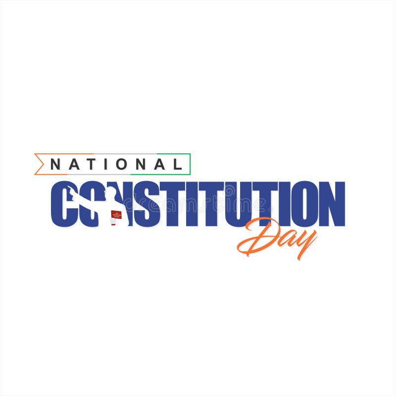 Conceptual Template Design for National Constitution Day. Editable Illustration. vector illustration