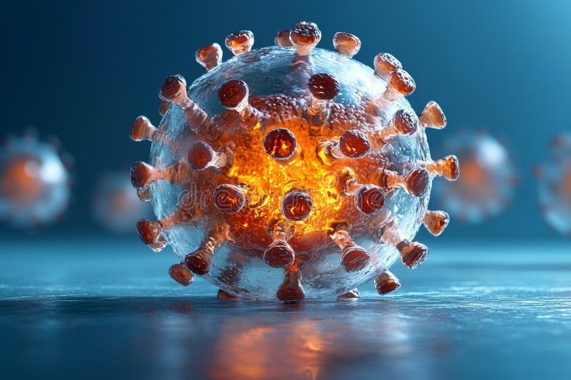 A conceptualized high-tech micro-structure comprising glass and multicolored wires, resembling a tiny bot, depicted via royalty free illustration