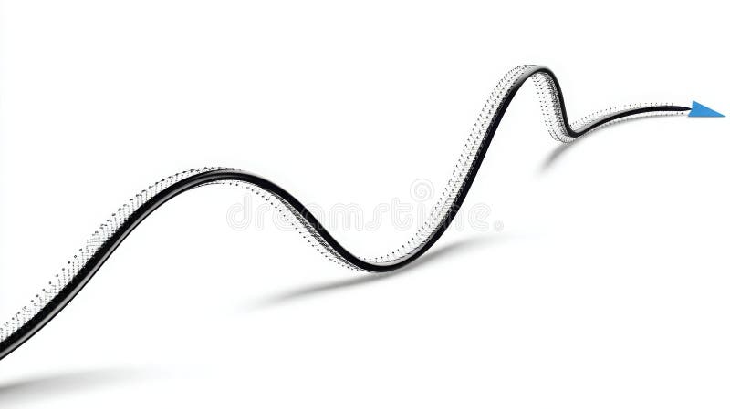 Conceptul de pictogramă interactivă de grafic cu pantă de reacție bounce sincronizată blockchain pentru vizualizarea și analiza îm stock illustration