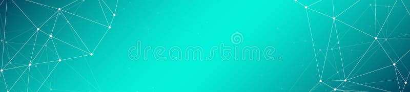 Concepție tehnologică digitală abstractă cu triunghiuri conectate în spațiu copiate forme cu tiparul vectorial geometric al banner stock illustration