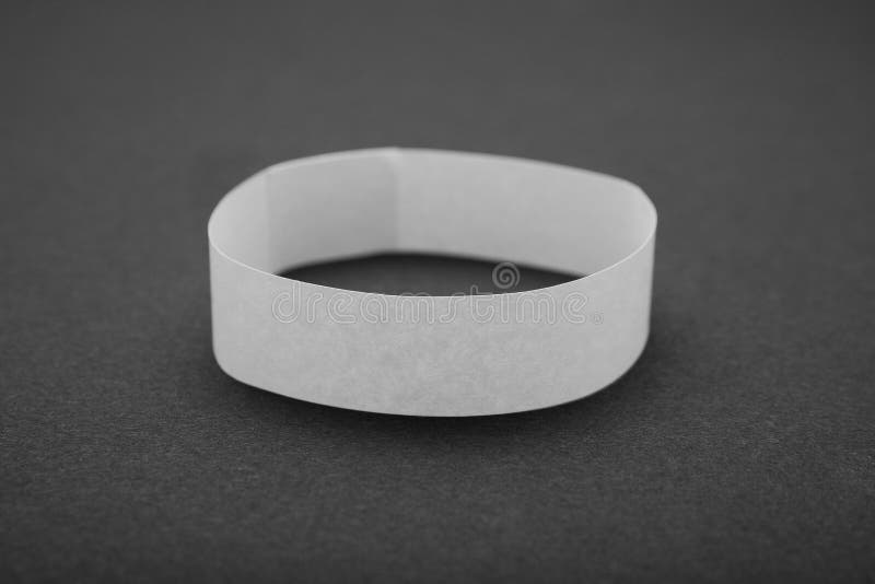 Download Blank Black And White Paper Wristband Mockup Stock Image ...