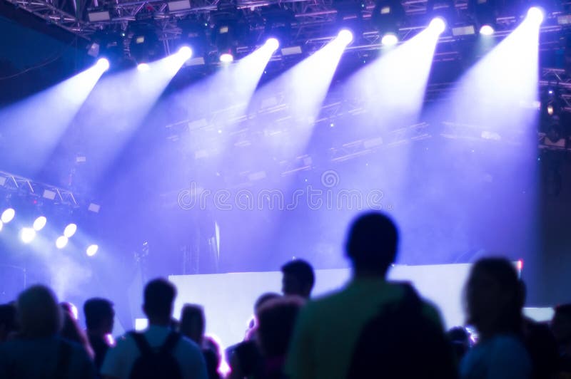 Concert de techno photographie stock libre de droits