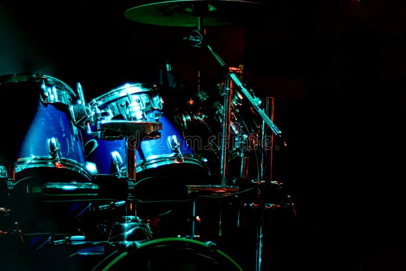 Concert drum set stock image. Image of drum, instrument 234611335