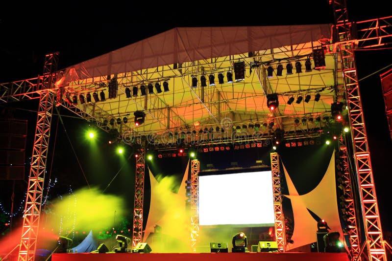 Concert stage stock image. Image of electric, decoration 4324017