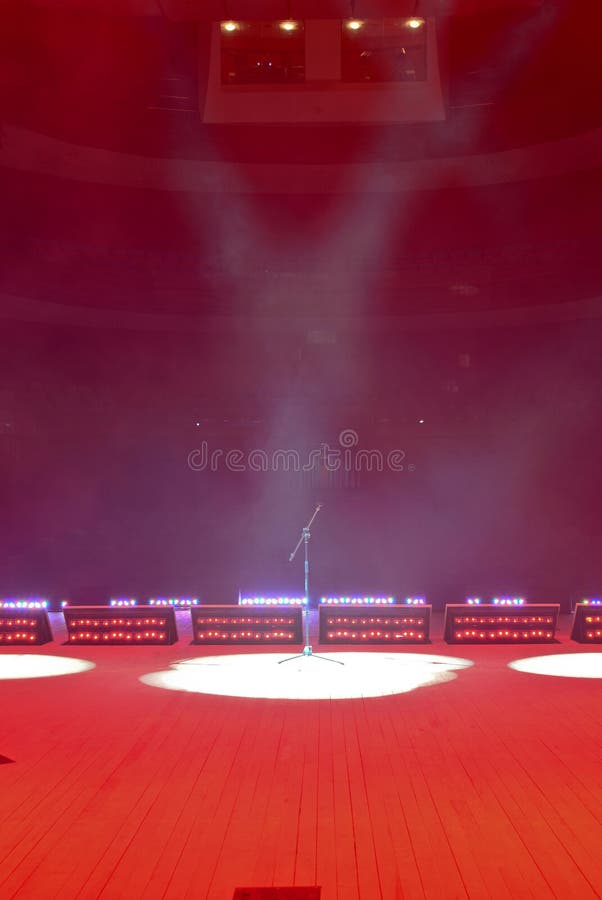 Concert stage stock photo