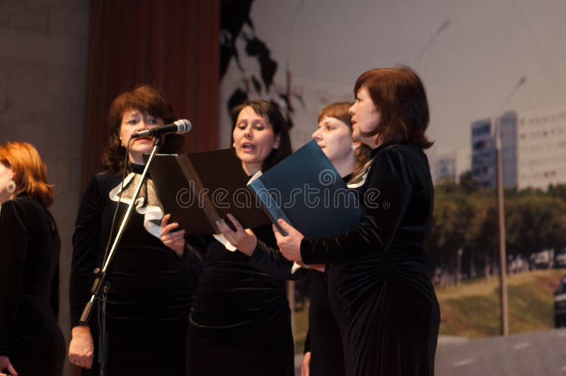 Concerto dei bambini fotografia stock