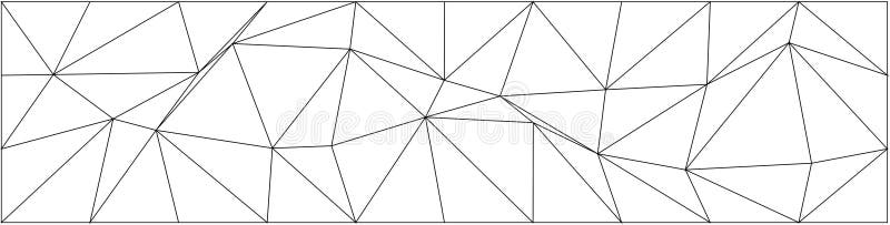 Concetto astratto di caos geometrico per progetti moderni di arte e design illustrazione di stock