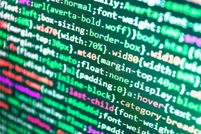 Concetto astratto di programmazione di algoritmo di flusso di lavoro Tecnologia digitale su esposizione Codice astratto dello scr fotografie stock libere da diritti