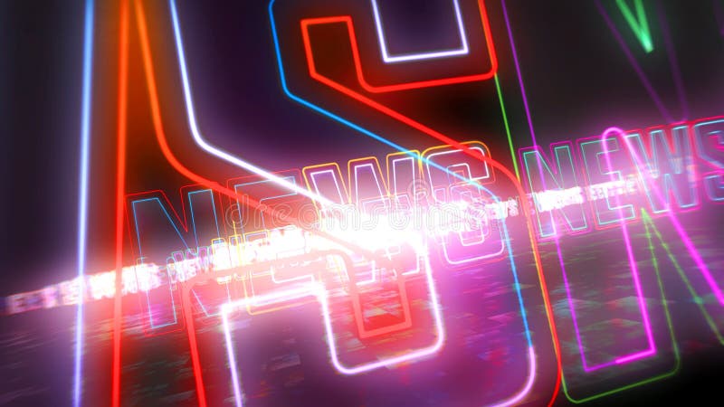 Concetto astratto globale di notizie 3d illustrazione illustrazione di stock