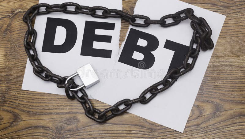 Concetto del debito fotografia stock libera da diritti Concetto del debito fotografia stock libera da diritti