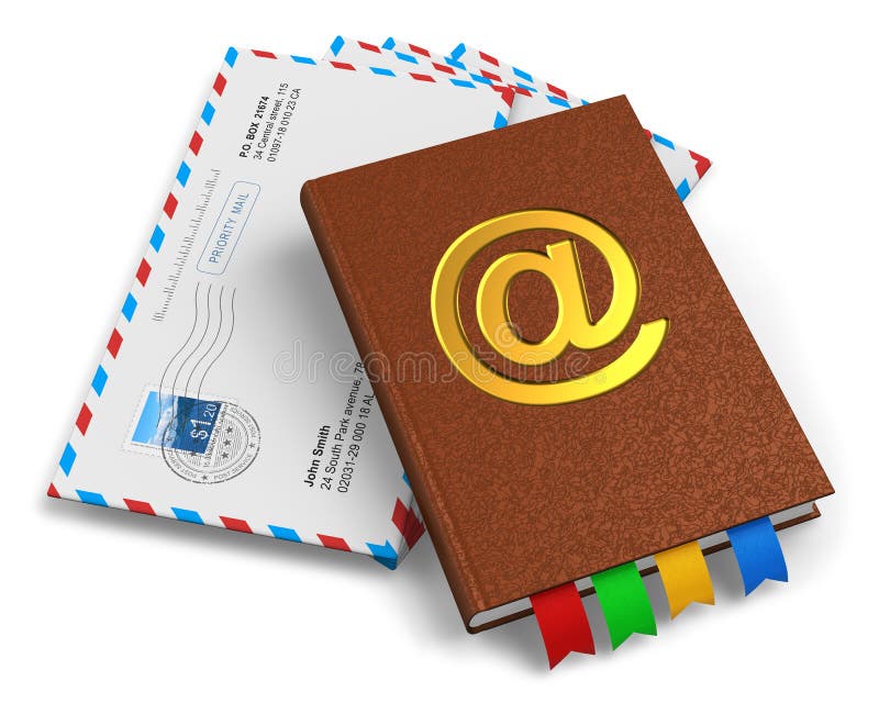 Concetto del email, della posta e della corrispondenza illustrazione di stock Concetto del email, della posta e della corrispondenza illustrazione di stock