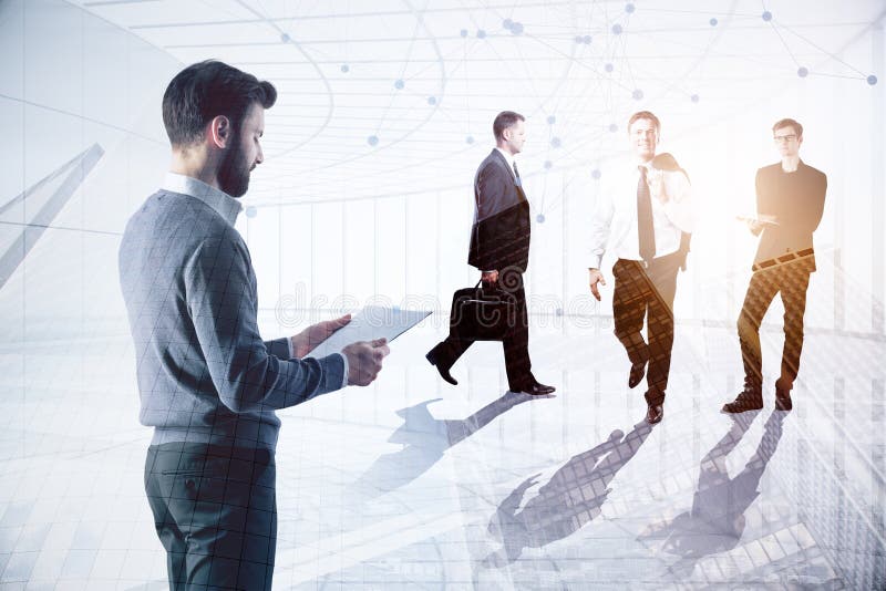 Concetto del lavoro e di riunione fotografie stock