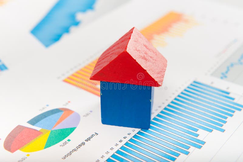 Concetto del mercato immobiliare fotografia stock Concetto del mercato immobiliare fotografia stock