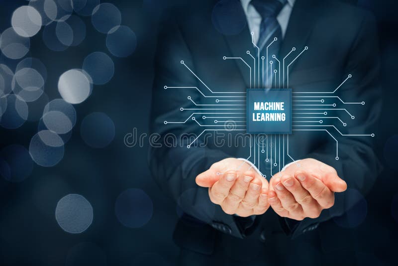 Concetto di apprendimento automatico immagini stock libere da diritti Concetto di apprendimento automatico immagini stock libere da diritti
