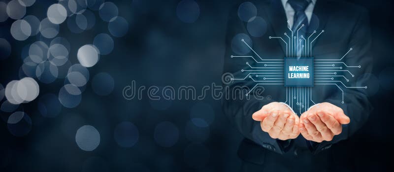 Concetto di apprendimento automatico fotografia stock libera da diritti Concetto di apprendimento automatico fotografia stock libera da diritti