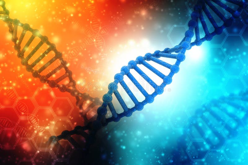 Concetto di biochimica con la struttura del DNA nel fondo medico di tecnologia illustrazione vettoriale Concetto di biochimica con la struttura del DNA nel fondo medico di tecnologia illustrazione vettoriale