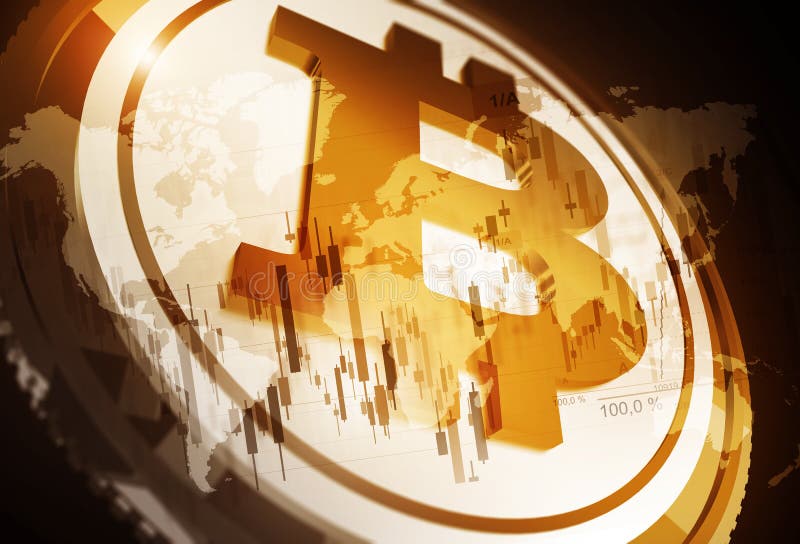 Concetto di Bitcoin Cryptocurrency royalty illustrazione gratis