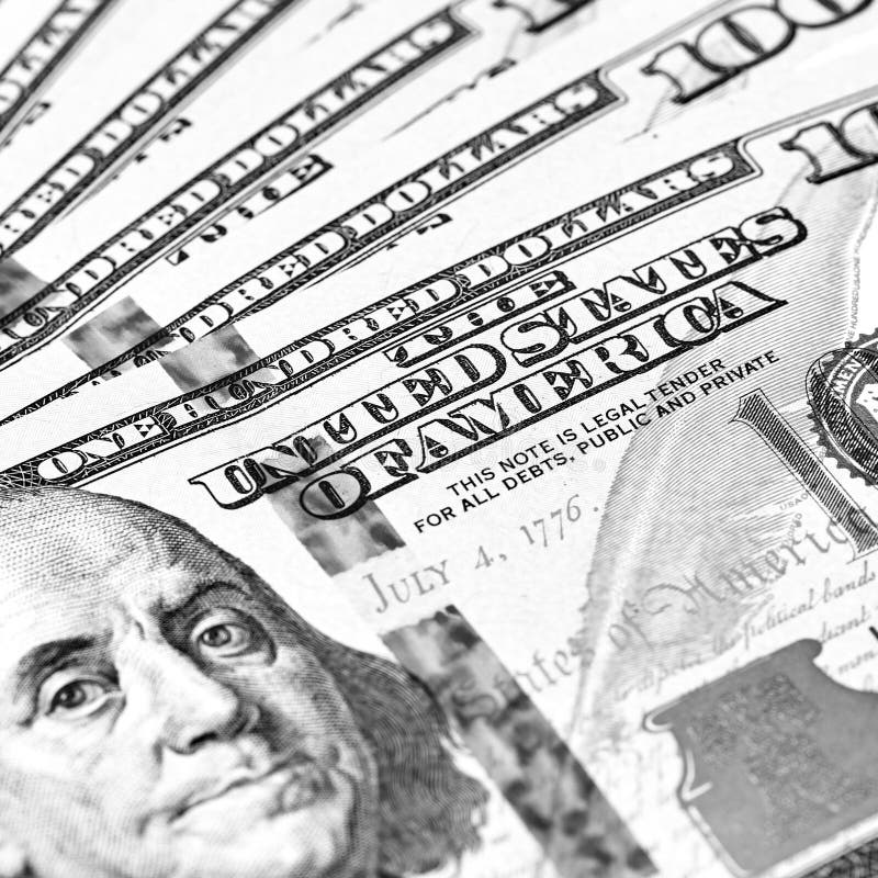 Concetto di chiusura in dollari Dollari Americani Soldi Banconote da 100 dollari fotografia stock libera da diritti Concetto di chiusura in dollari Dollari Americani Soldi Banconote da 100 dollari fotografia stock libera da diritti