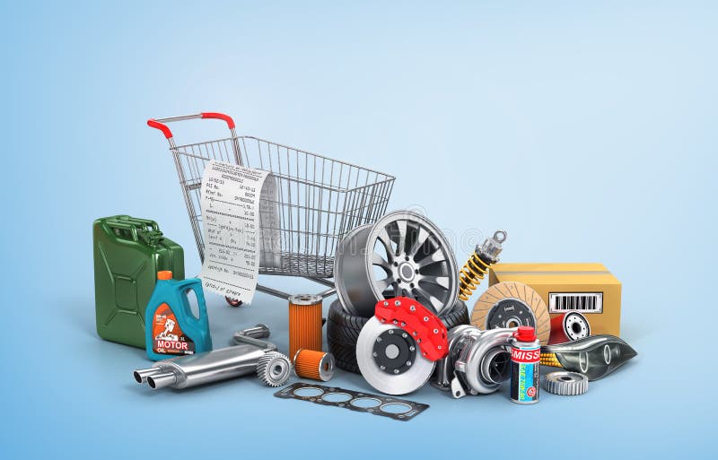 Ricambi Auto Nel Carrello Deposito Dei Ricambi Auto Canestro