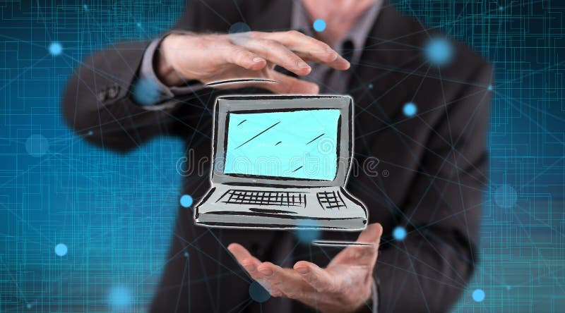 Concetto di computer fotografie stock libere da diritti