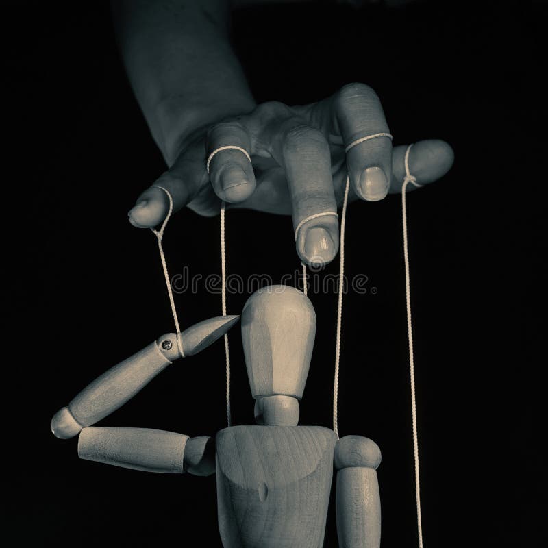 Concetto di controllo mentale immagini stock