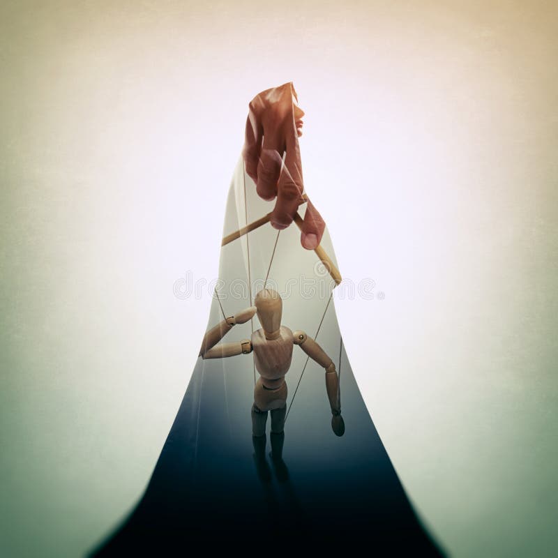 Concetto di controllo mentale fotografia stock libera da diritti