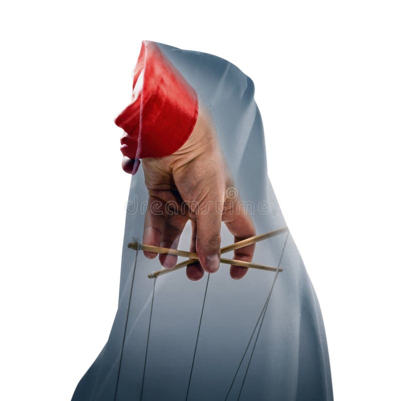 Concetto di controllo mentale fotografie stock libere da diritti