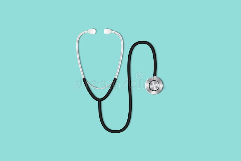 Concetto di controllo di salute, area di lavoro da tavolino del ` s di medico con stethosc illustrazione vettoriale Concetto di controllo di salute, area di lavoro da tavolino del ` s di medico con stethosc illustrazione vettoriale