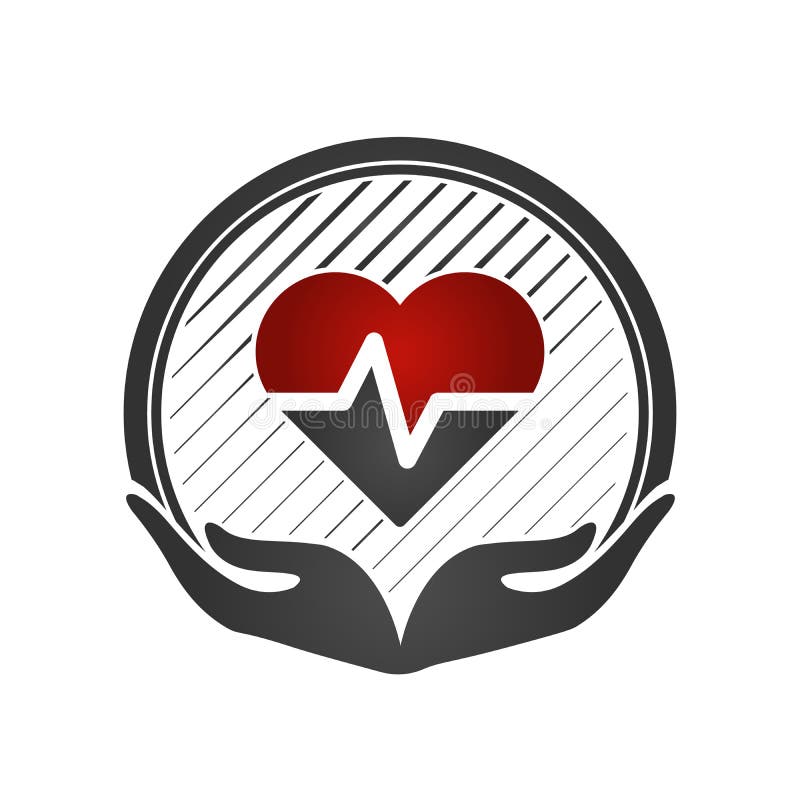 Concetto di cura del cuore Cardio vascolare Mani che tengono un cuore rosso Icona medica piana Illustrazione di vettore illustrazione vettoriale Concetto di cura del cuore Cardio vascolare Mani che tengono un cuore rosso Icona medica piana Illustrazione di vettore illustrazione vettoriale