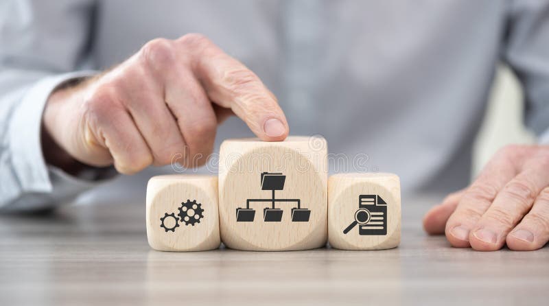 Concetto di gestione dei documenti immagine stock