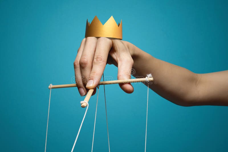 Concetto di manipolazione fotografia stock