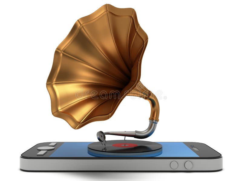 Concetto di musica di Smartphone royalty illustrazione gratis Concetto di musica di Smartphone royalty illustrazione gratis