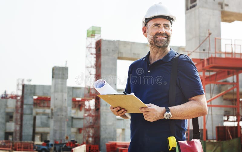 Construction Worker Planning Constructor Developer Concept. Construction Worker Planning Constructor Developer Concept