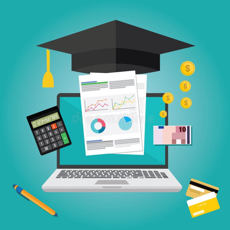 Concetto di progetto piano di finanza di istruzione royalty illustrazione gratis Concetto di progetto piano di finanza di istruzione royalty illustrazione gratis