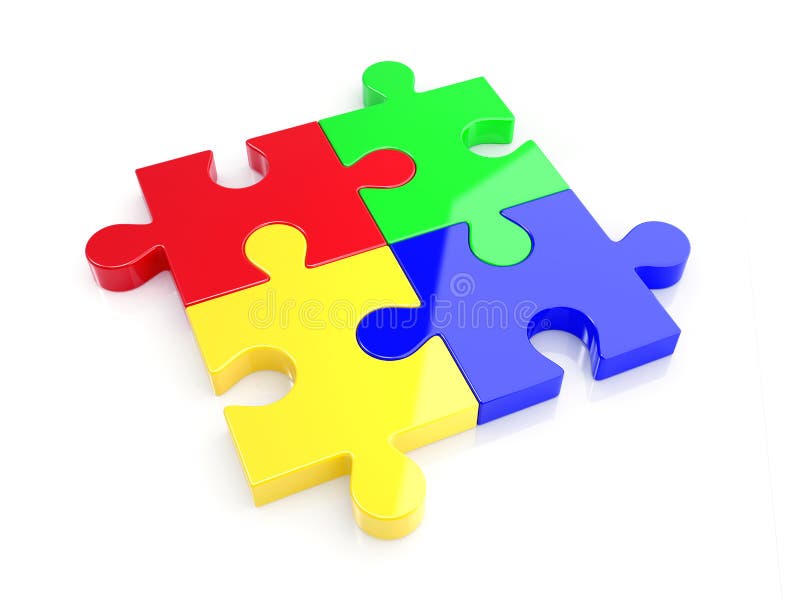 Concetto di puzzle di colore