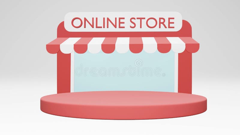 Concetto di rendering 3d del concetto di marketing digitale. illustrazione vettoriale