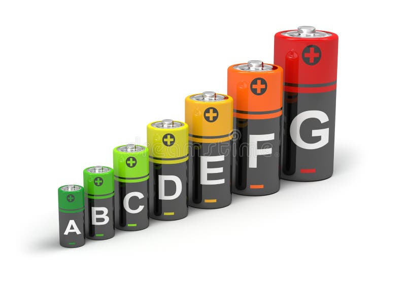 Concetto di efficienza energetica illustrazione di stock