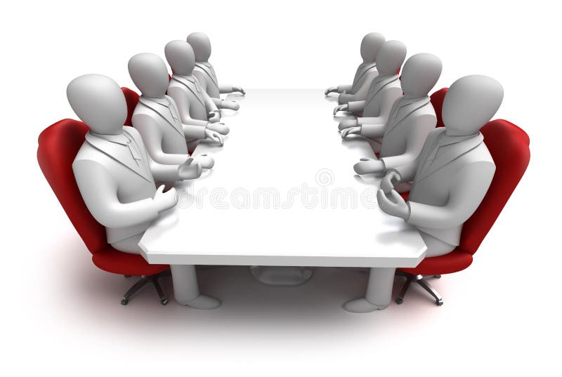 Business meeting 3D concept. Business meeting 3D concept